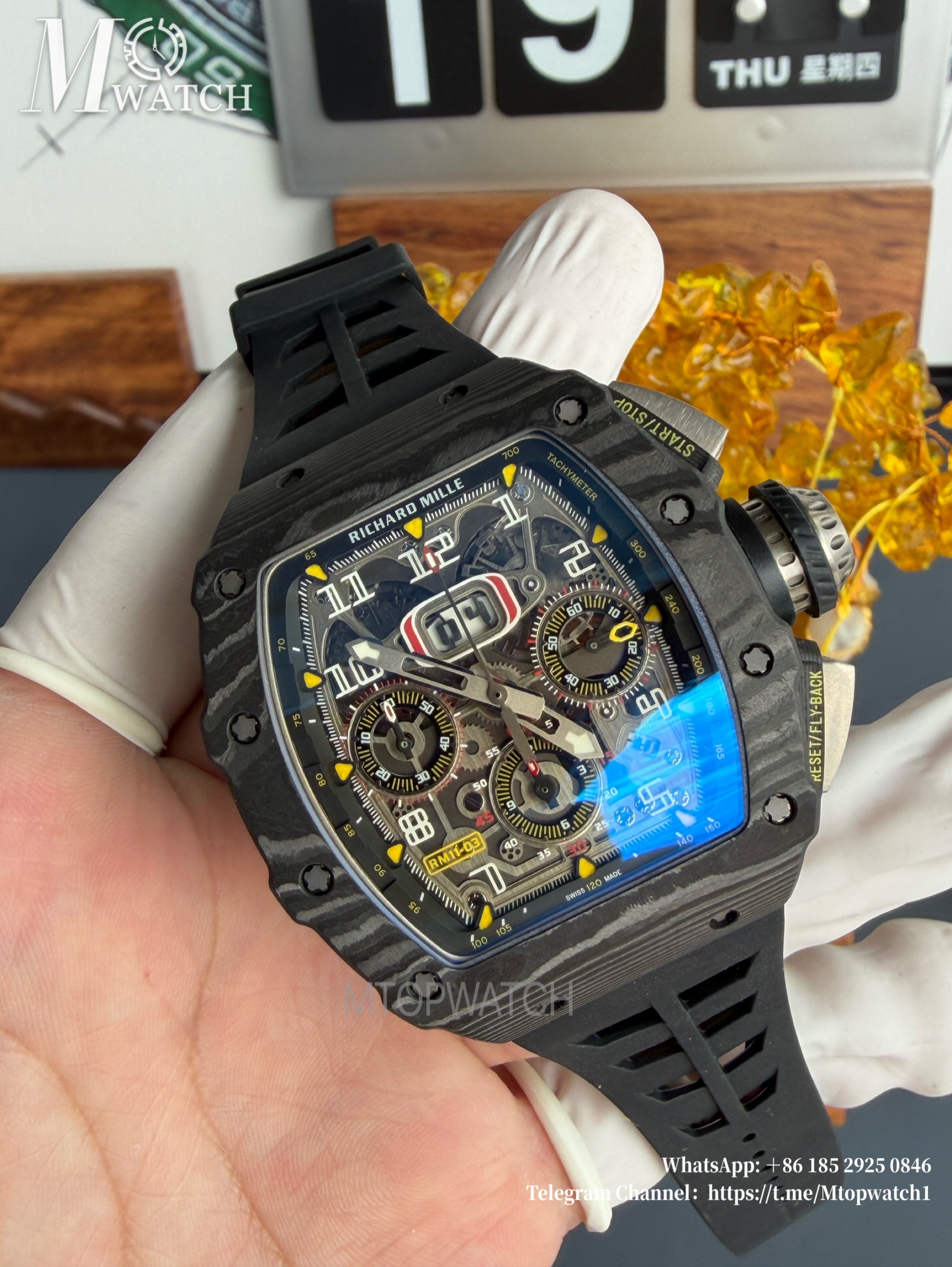 RICHARD MILLE - RM11-03 Auto Flyback Chrono Black CB/RU KVF A7750