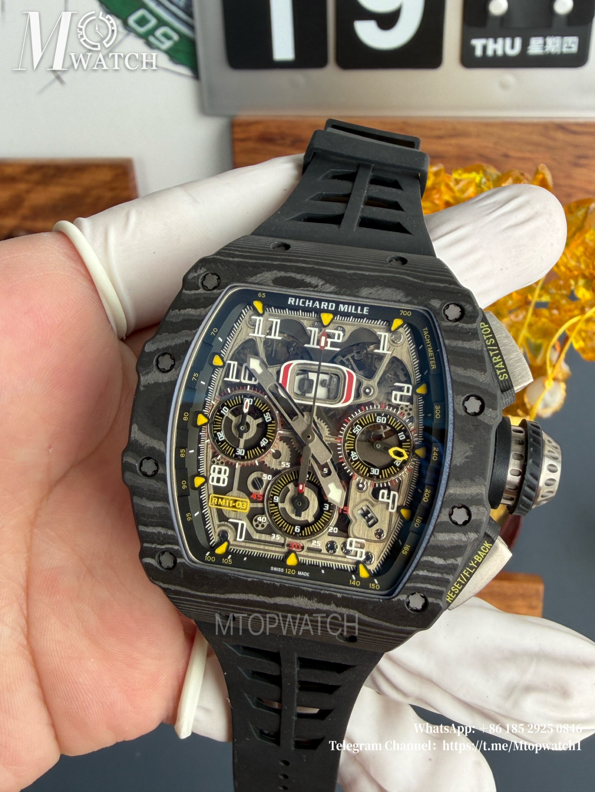 RICHARD MILLE - RM11-03 Auto Flyback Chrono Black CB/RU KVF A7750