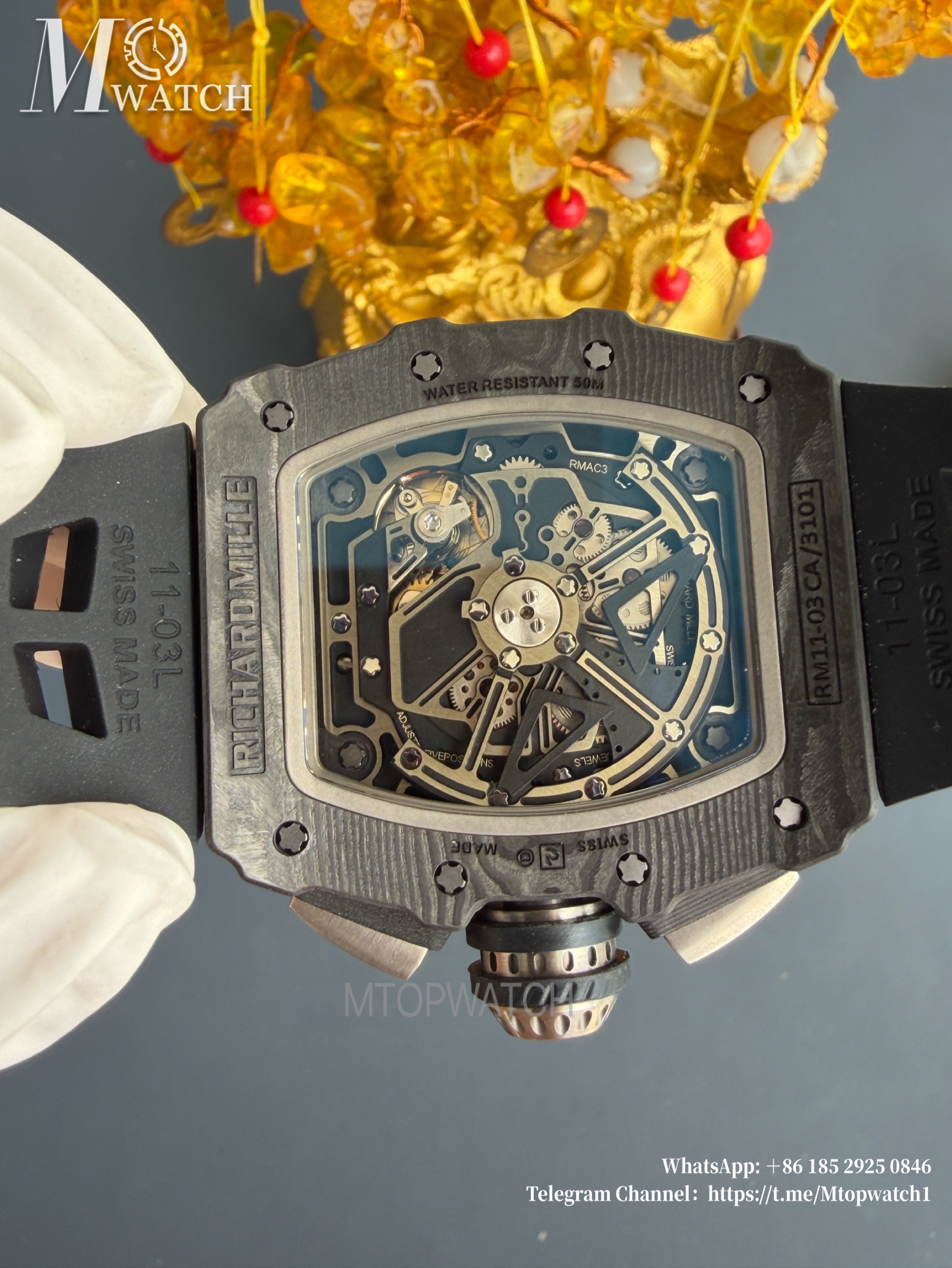 RICHARD MILLE - RM11-03 Auto Flyback Chrono Black CB/RU KVF A7750