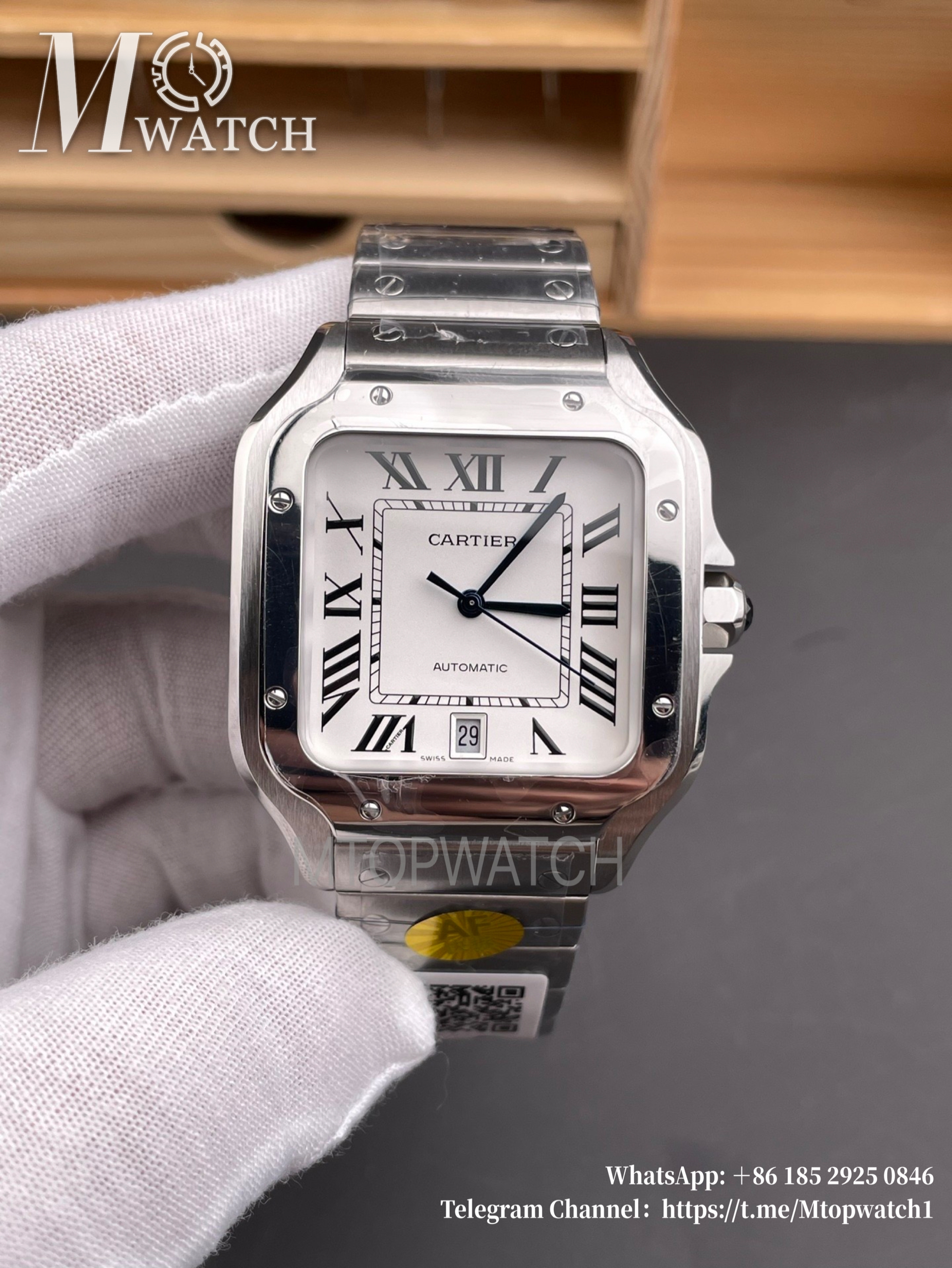CARTIER - Santos De Cartier 40mm XL SS/SS White Dial AF MY9015
