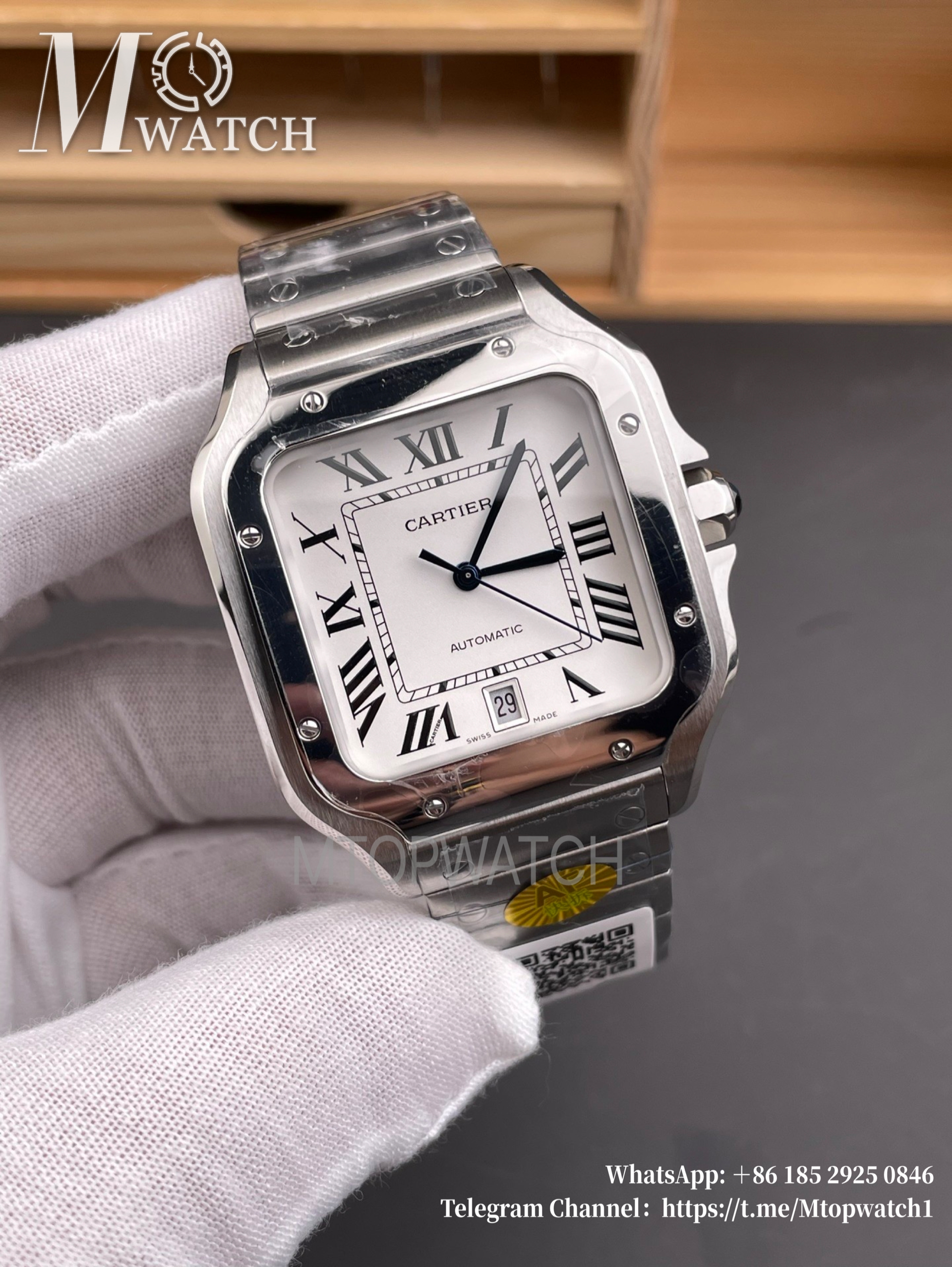 CARTIER - Santos De Cartier 40mm XL SS/SS White Dial AF MY9015