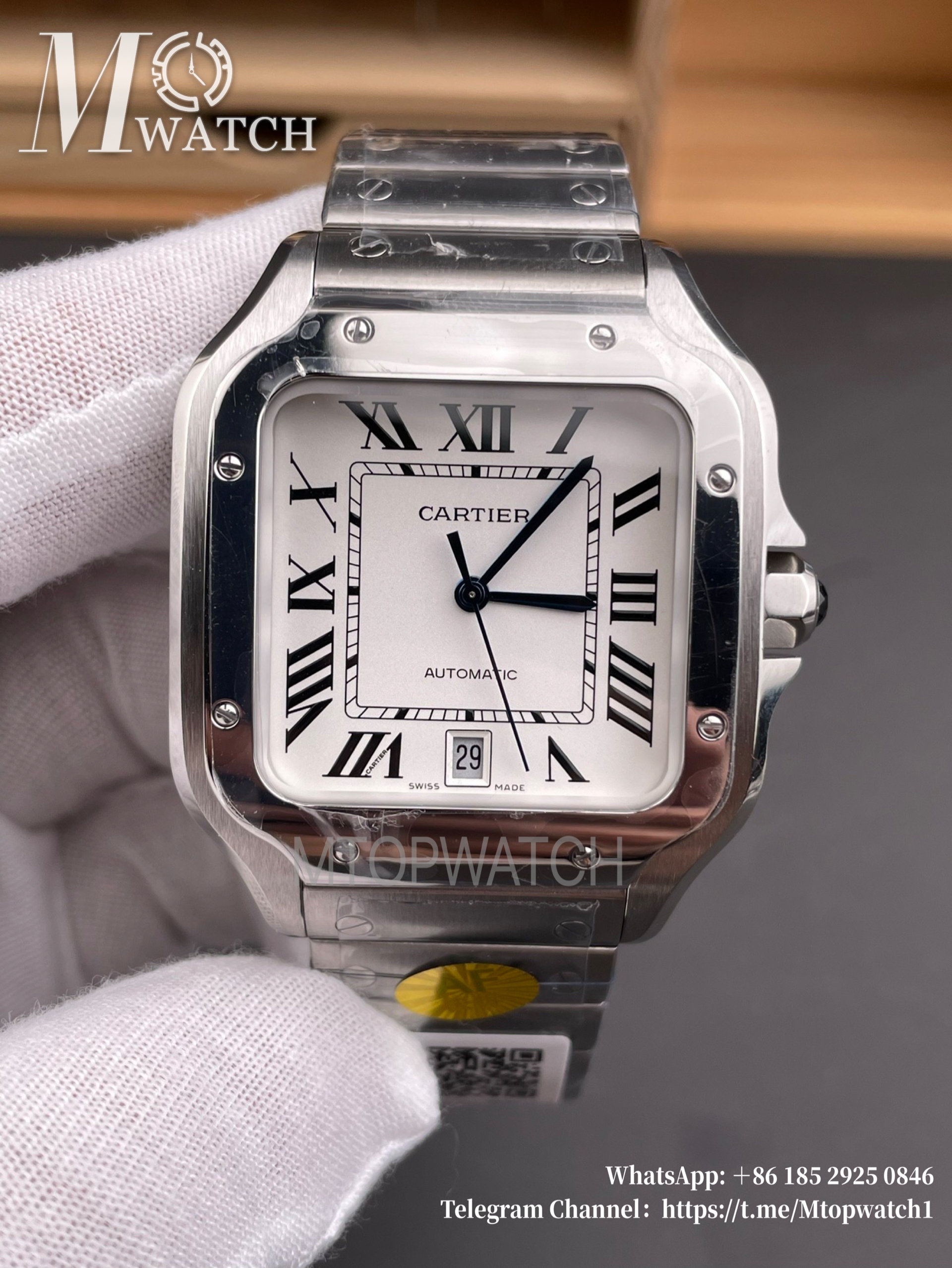 CARTIER - Santos De Cartier 40mm XL SS/SS White Dial AF MY9015
