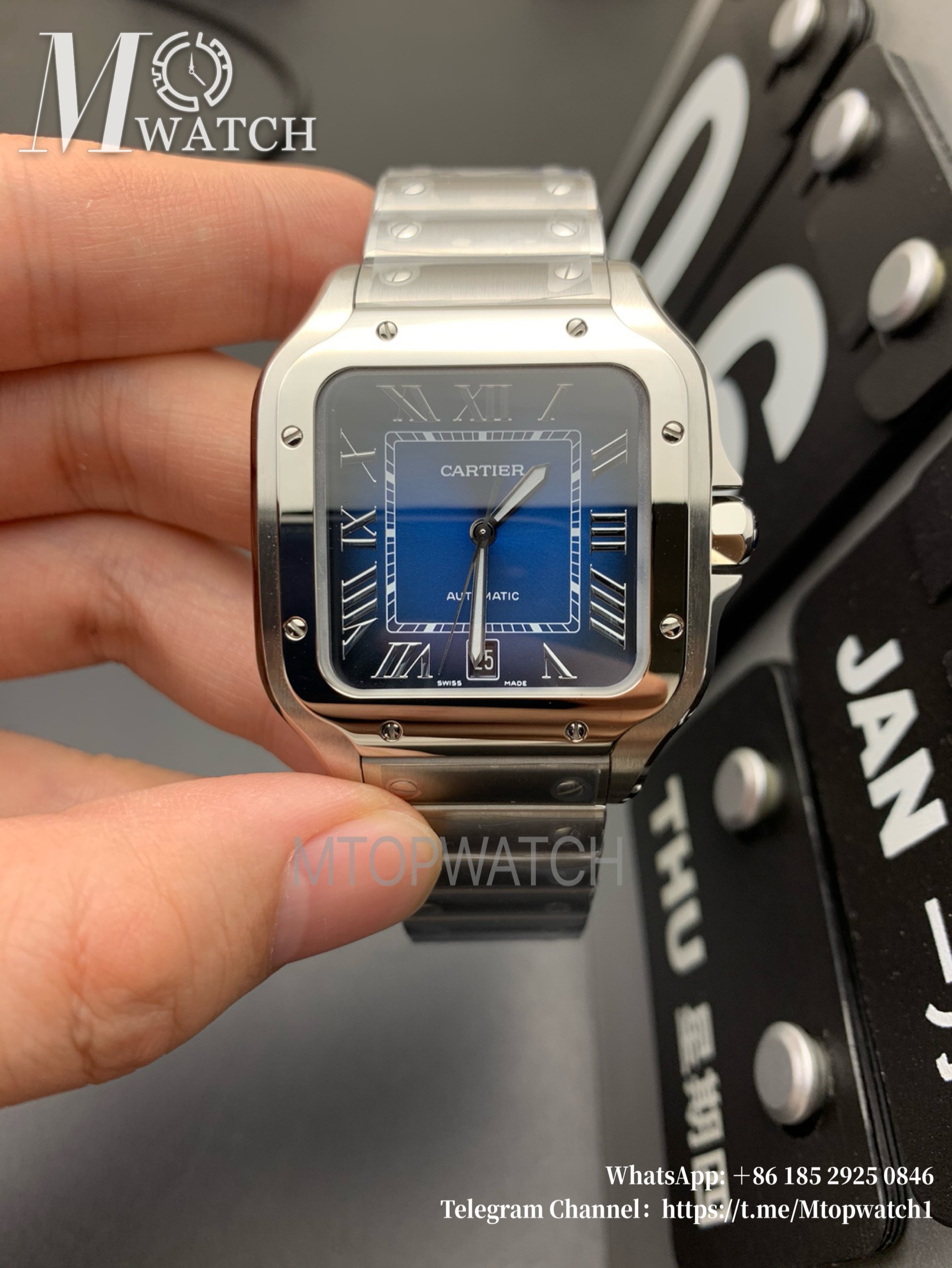 CARTIER - Santos De Cartier 40mm XL SS/SS Blue Dial BVF MY9015