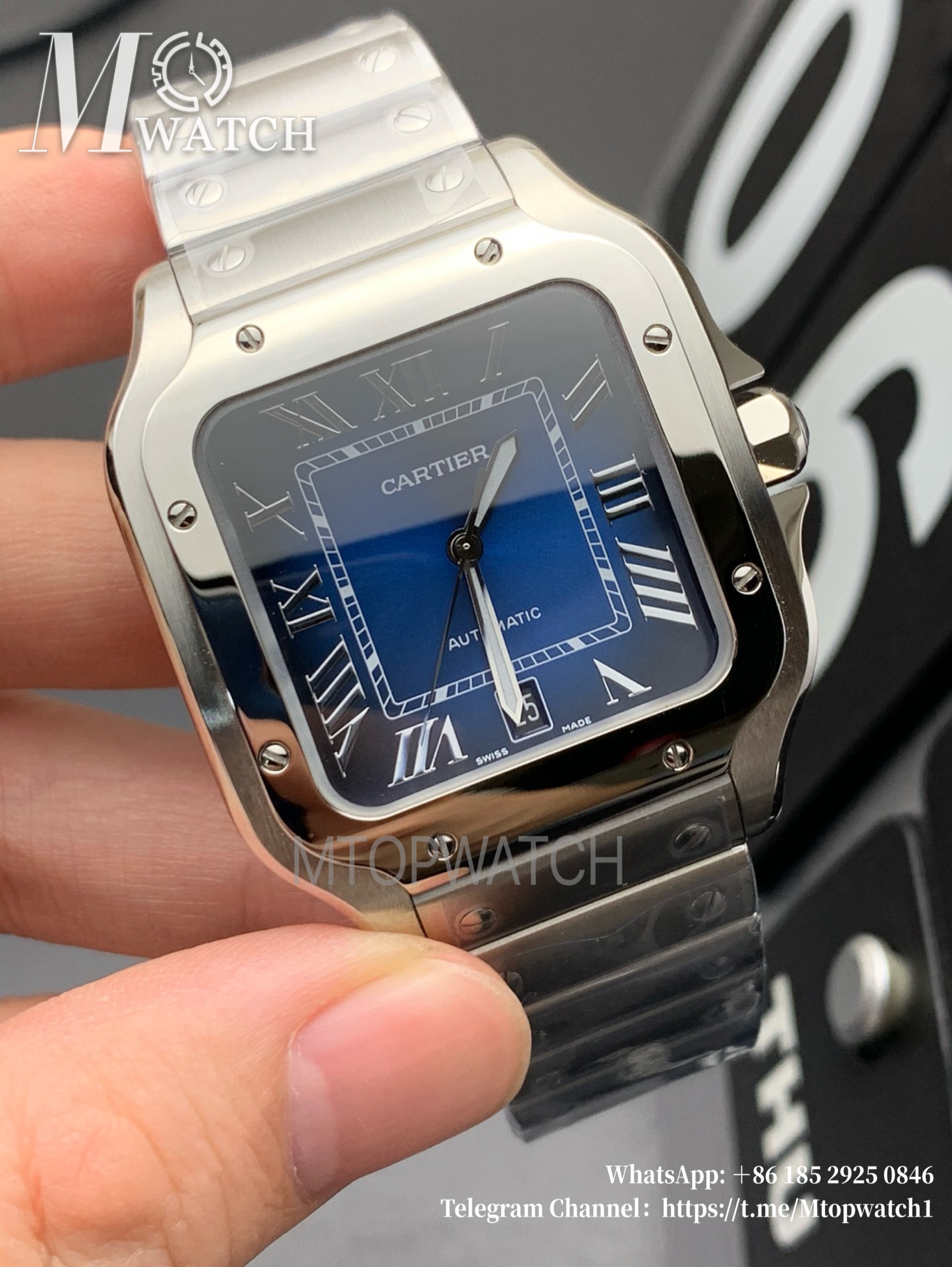 CARTIER - Santos De Cartier 40mm XL SS/SS Blue Dial BVF MY9015