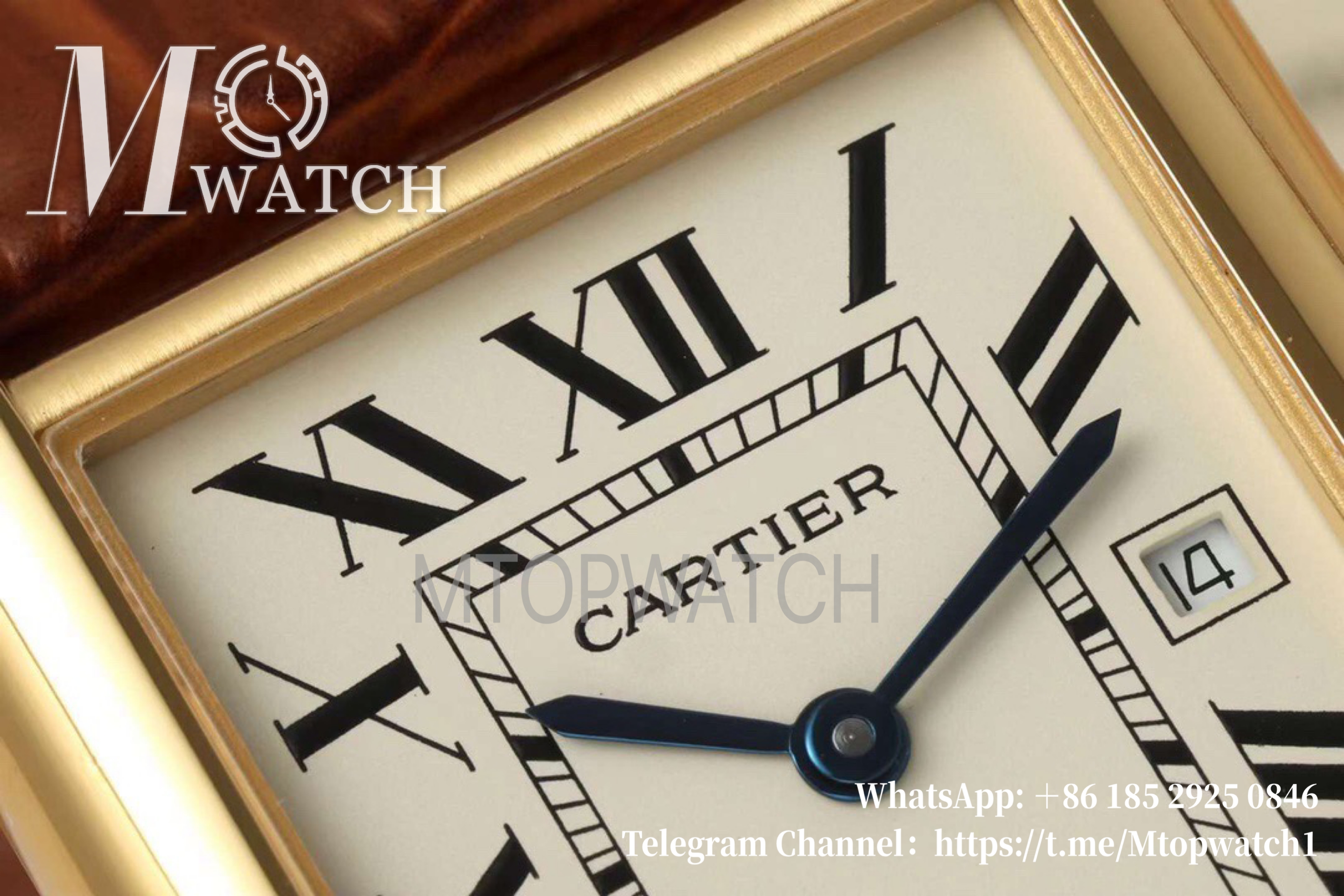 CARTIER - Tank Solo 41mm RG/LE White Dial Original Citizen 9015