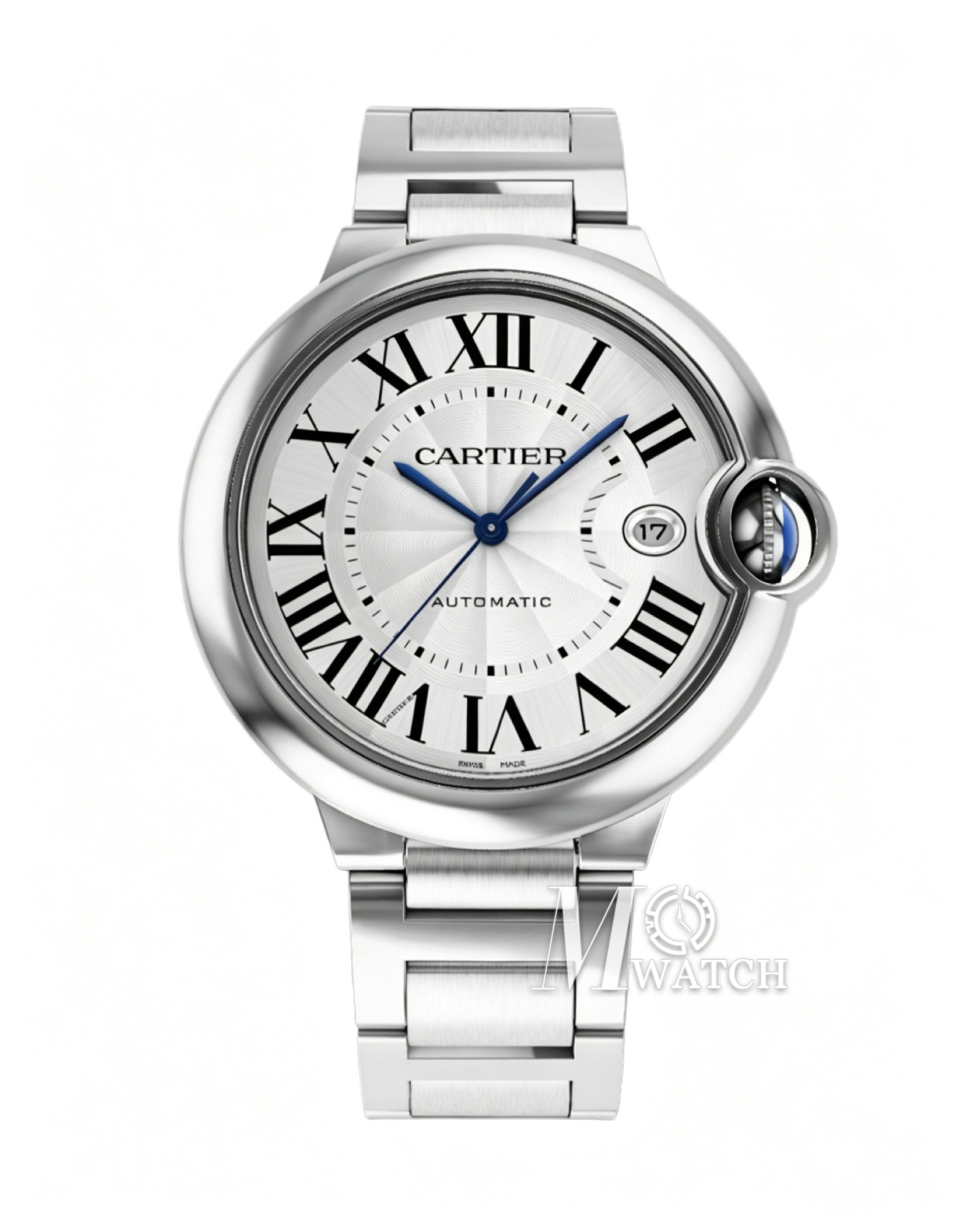 CARTIER - Ballon Bleu 42mm White Textured Dial SS/SS AF V8 A2824