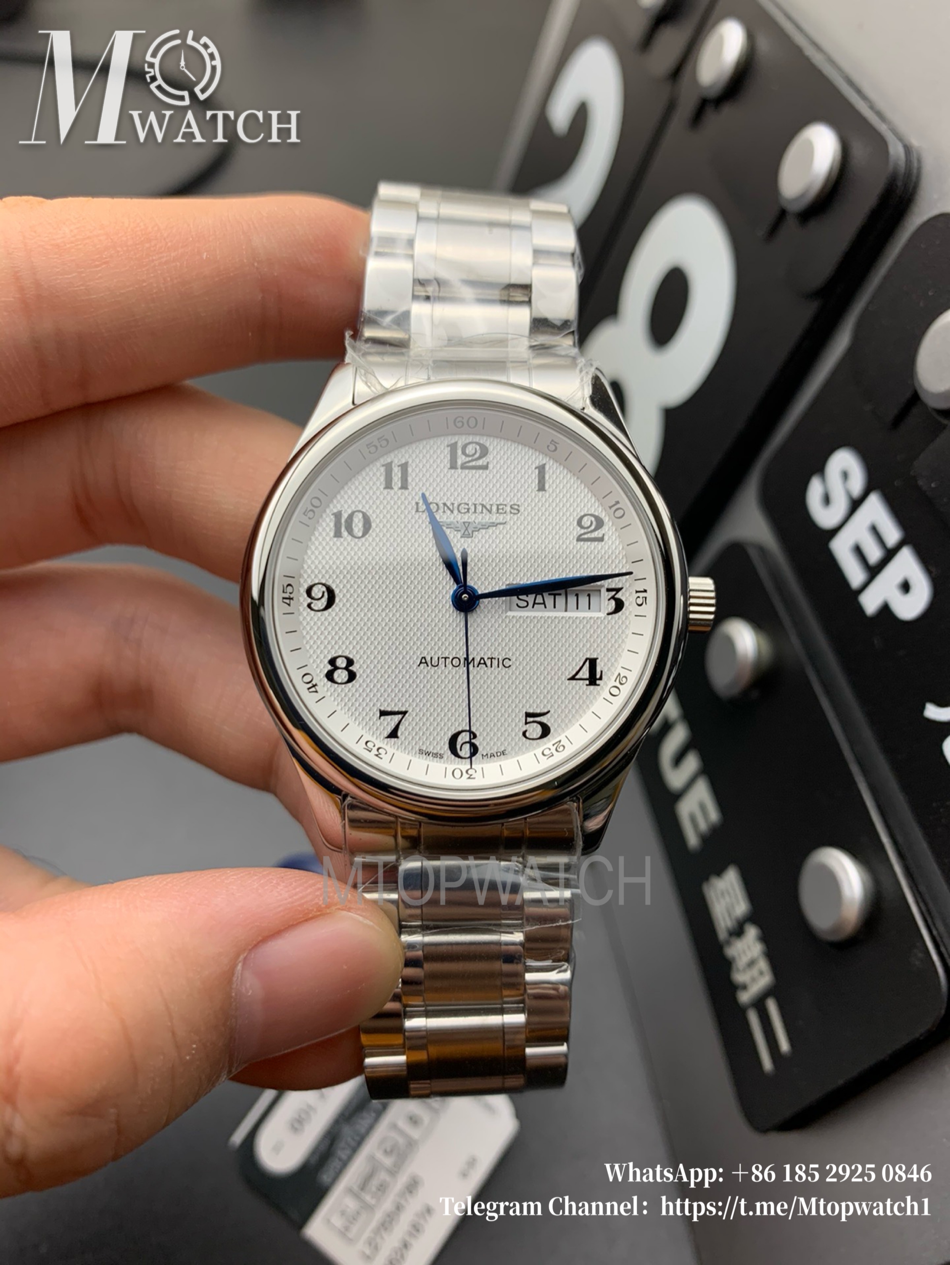 LONGINES - Master Collection DayDate 38.5mm SS/SS White Dial XF A2836