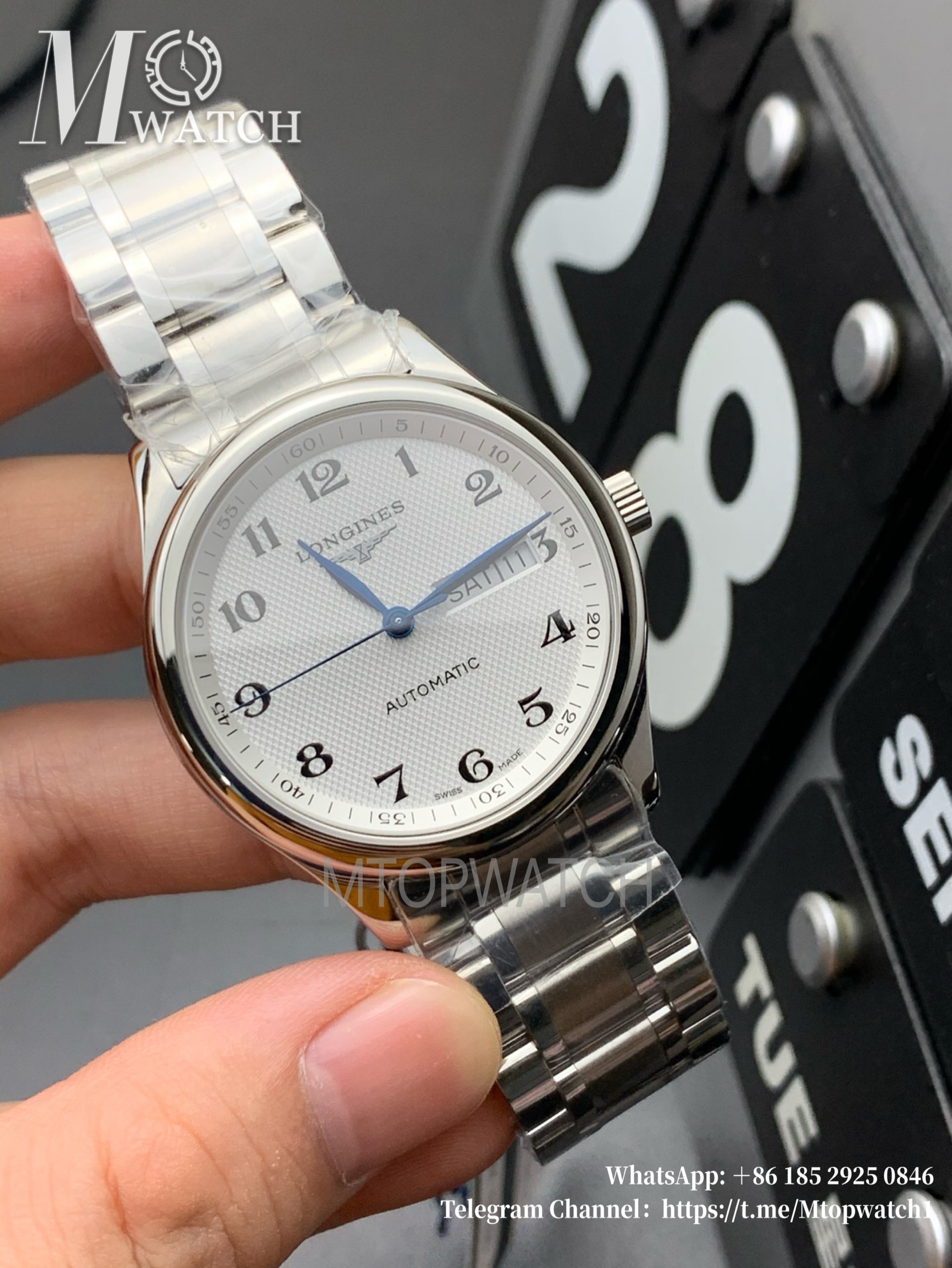 LONGINES - Master Collection DayDate 38.5mm SS/SS White Dial XF A2836