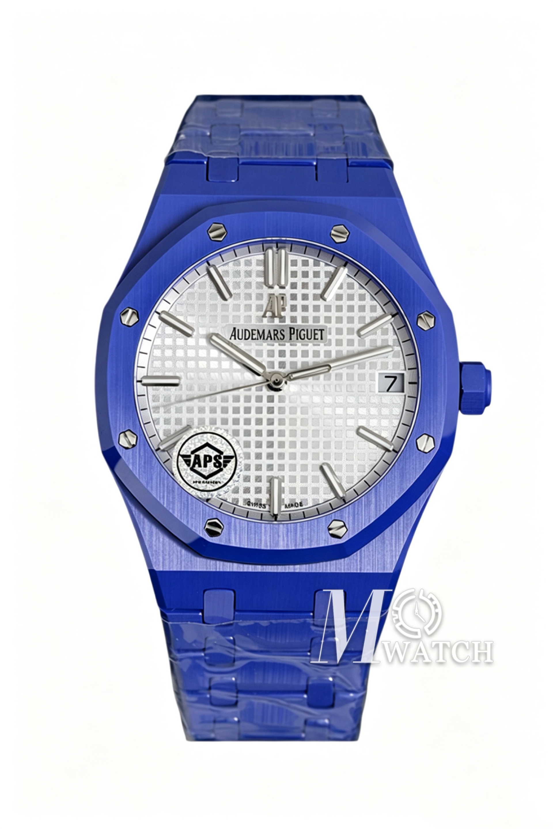 AUDEMARS PIGUET - SUPER CLONE Royal Oak 41mm 15500 Blue Ceramic/Cer White Dial APSF A4302