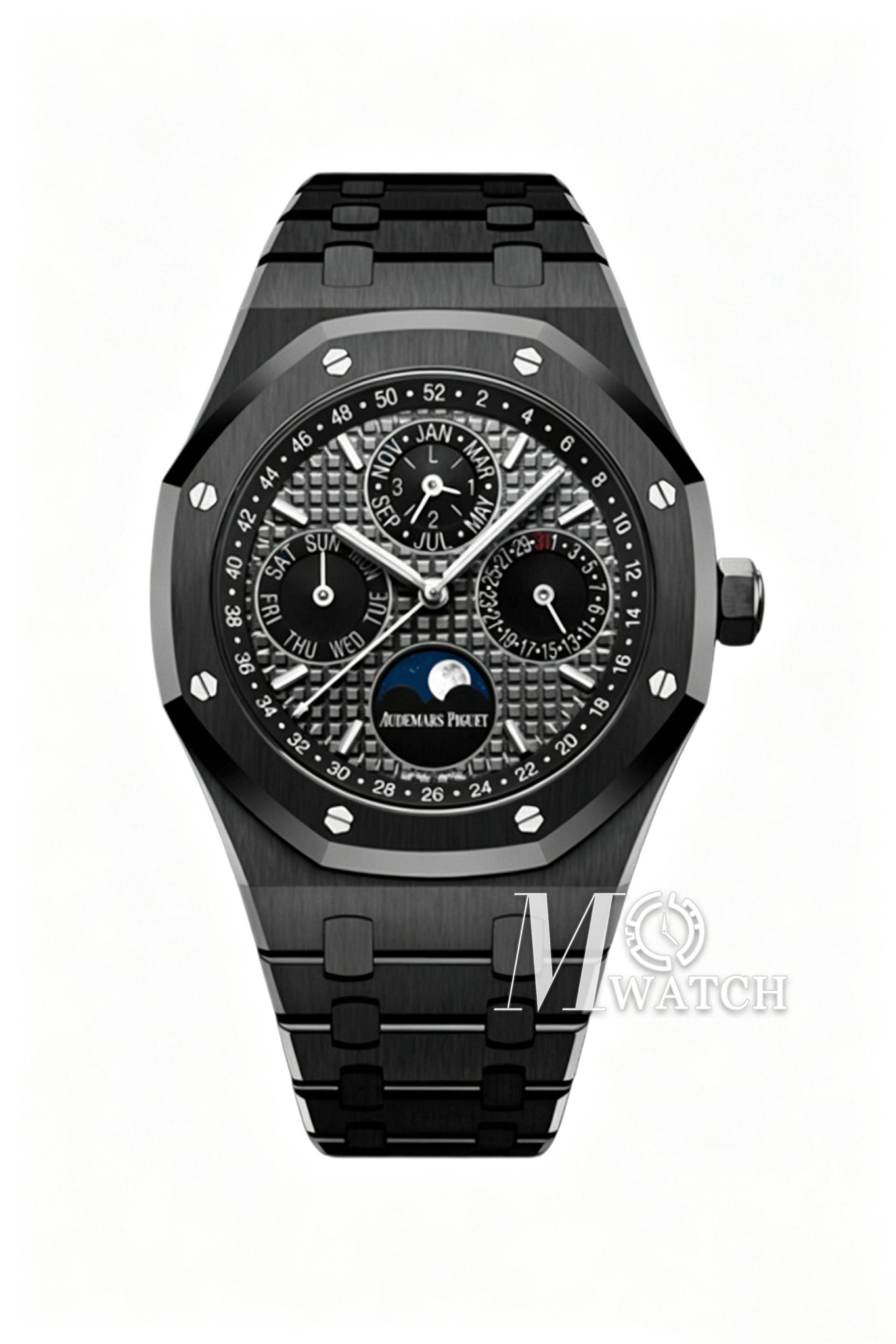 AUDEMARS PIGUET - SUPER CLONE Royal Oak Perpetual Calendar 26579 Cer/Cer Blk/Stk APSF V2 A5134