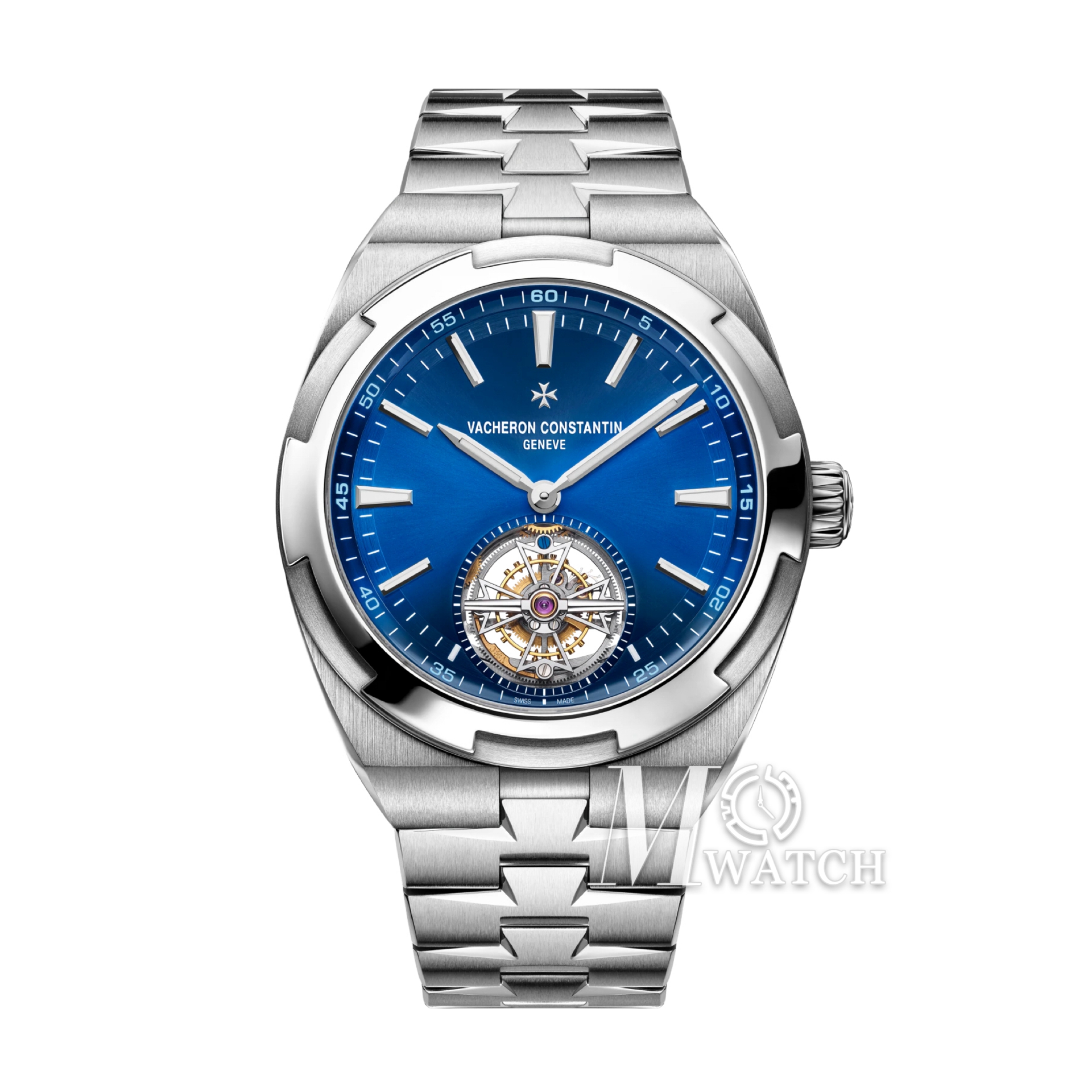 VACHERON CONSTANTIN - Overseas Tourbillon SS/SS Blue Dial BBF Manual