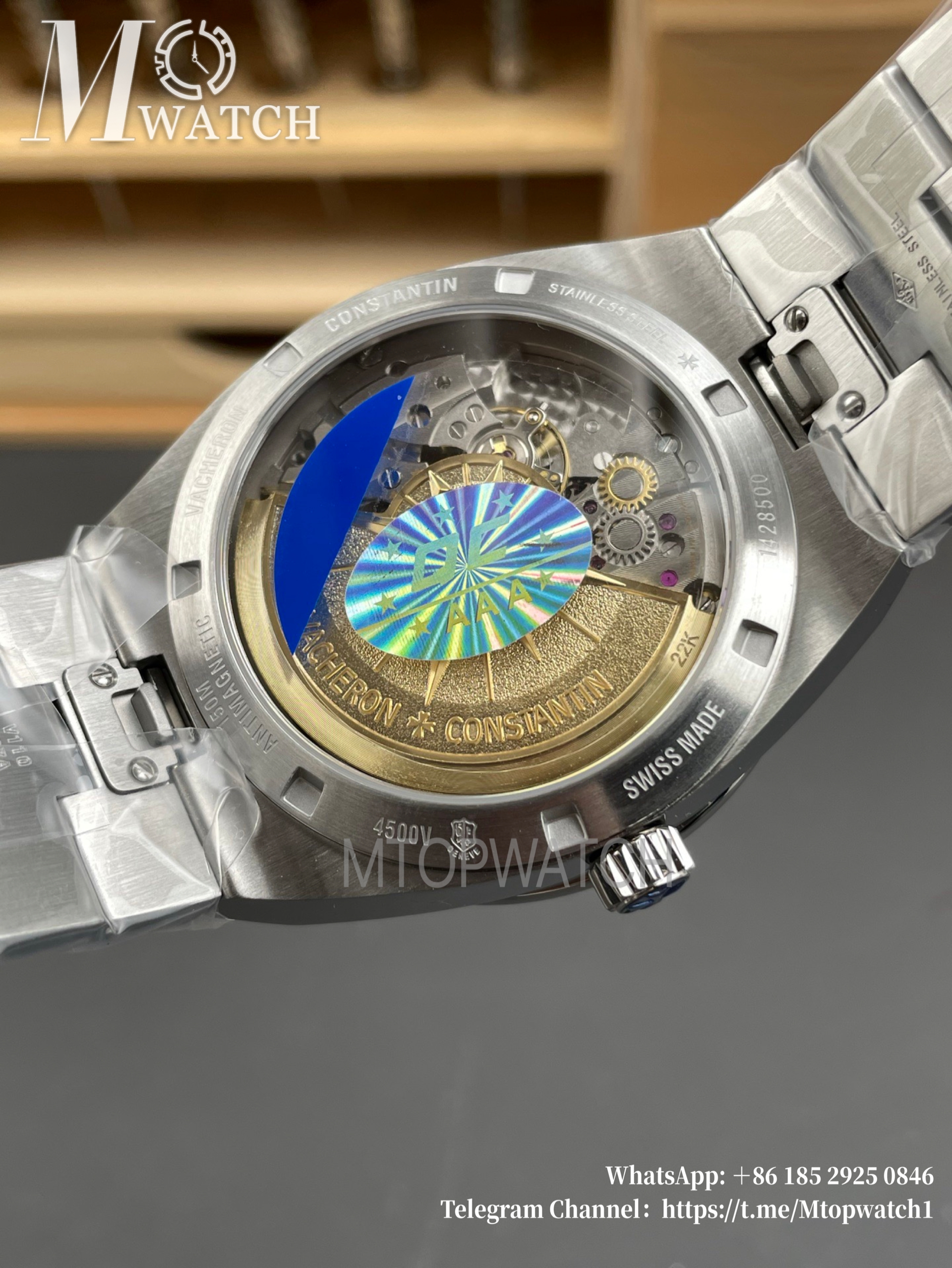 VACHERON CONSTANTIN - Overseas Tourbillon 4500V SS/SS Blue PPF Cal.5100