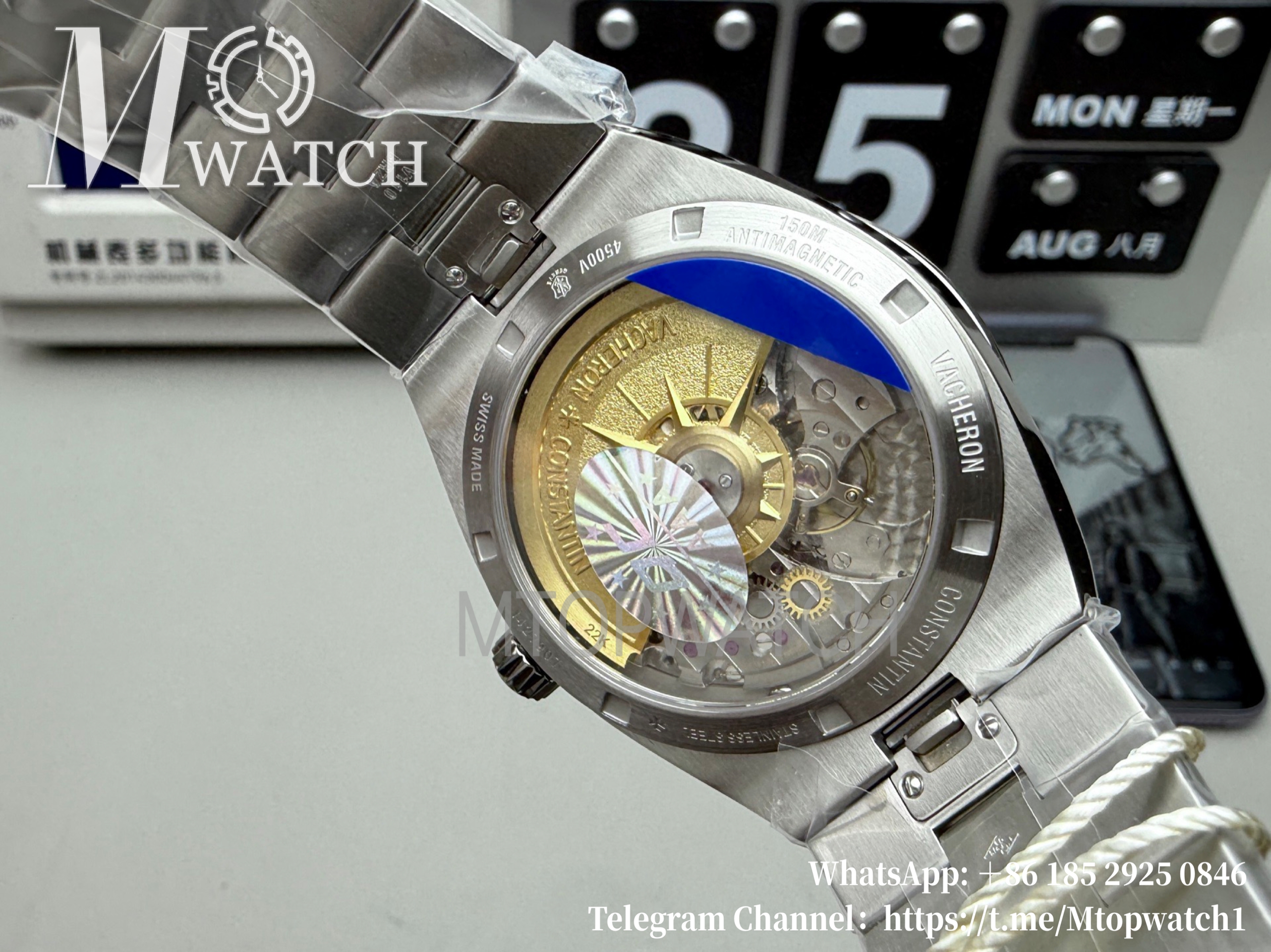 VACHERON CONSTANTIN - Overseas Tourbillon 4500V SS/SS Black PPF Cal.5100