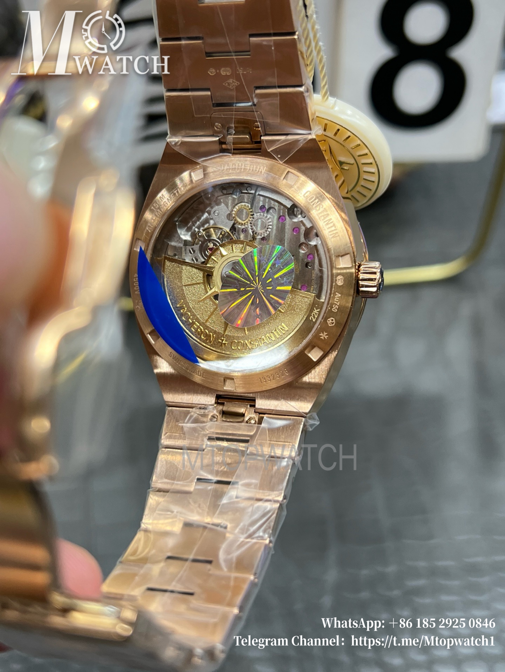 VACHERON CONSTANTIN - Overseas Tourbillon 4500V RG/RG Blue PPF Cal.5100