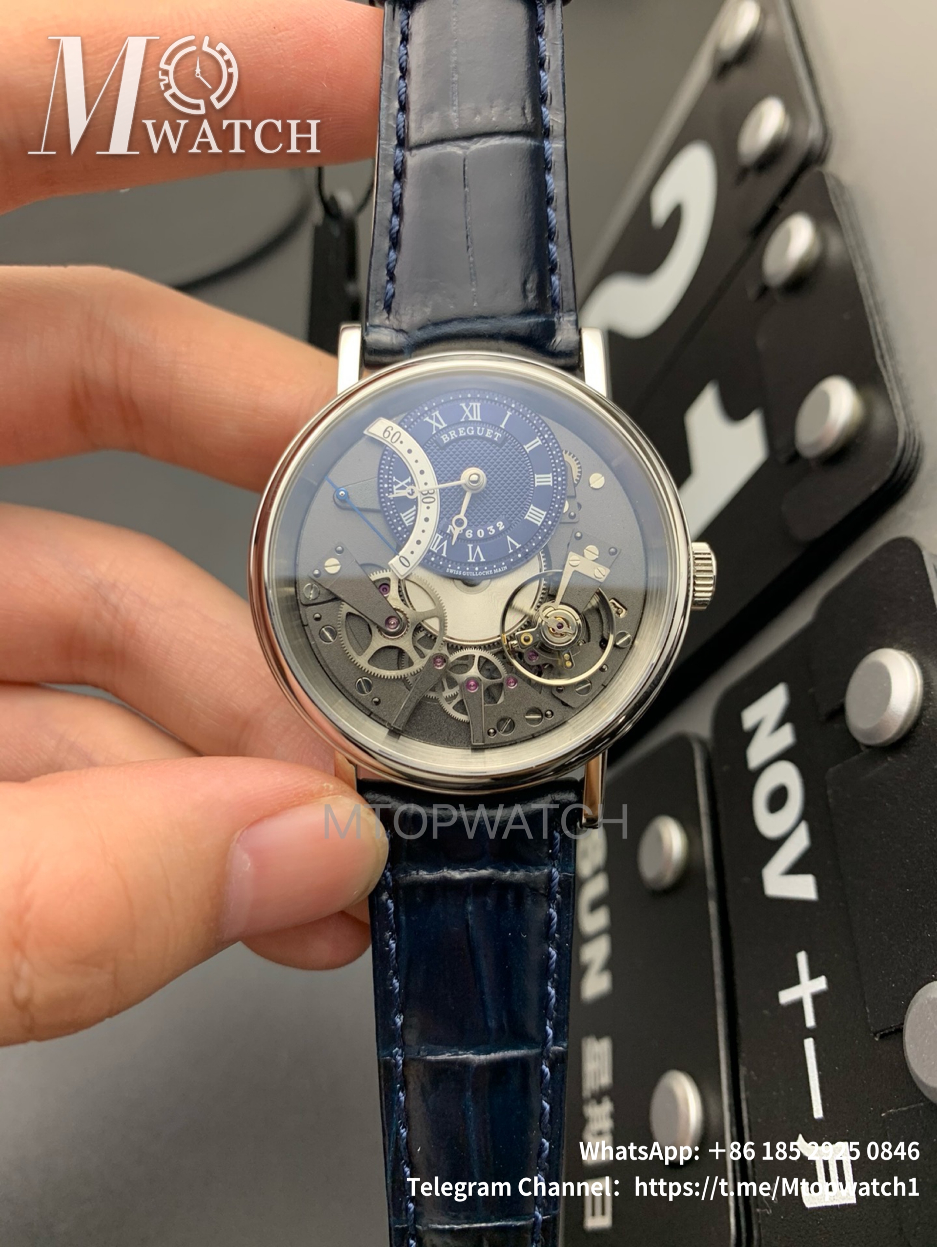 BREGUET - Tradition 7097BB/GY/9WU 40mm RG/LE Blue/Blue ZF A507