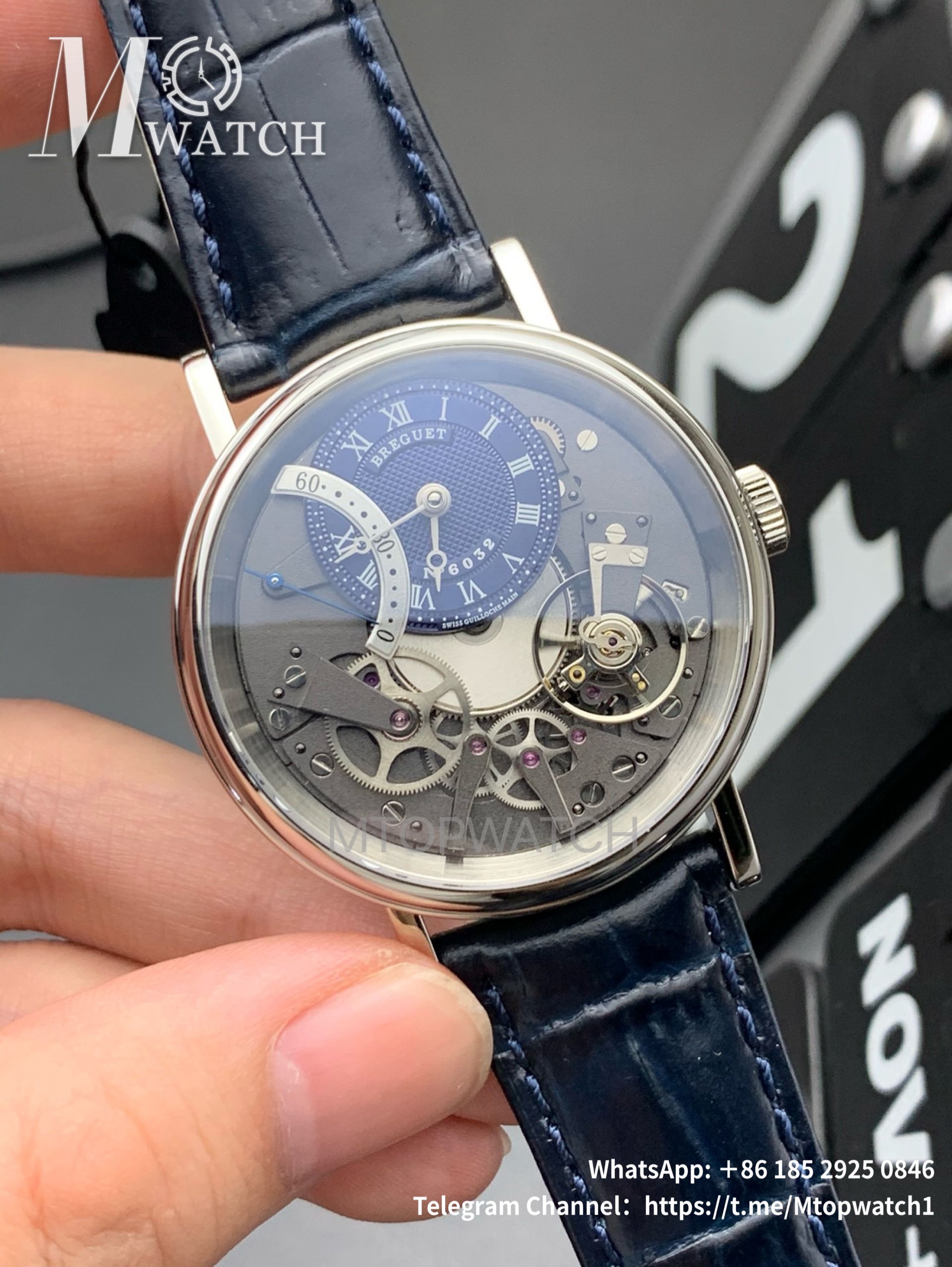 BREGUET - Tradition 7097BB/GY/9WU 40mm RG/LE Blue/Blue ZF A507