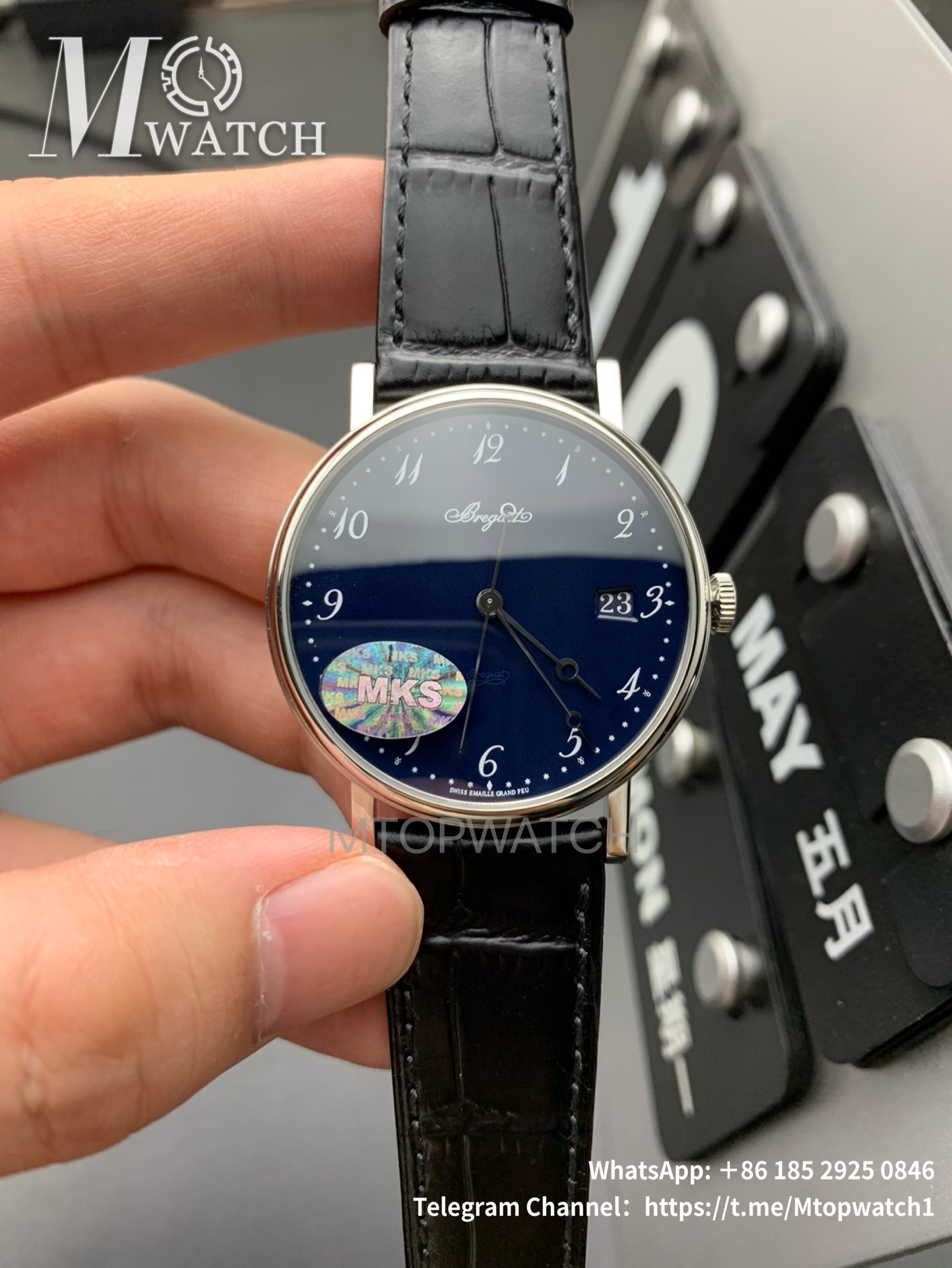 BREGUET - Classique 5177BB/2Y/9V6 38mm RG/LE Blue MKS A507
