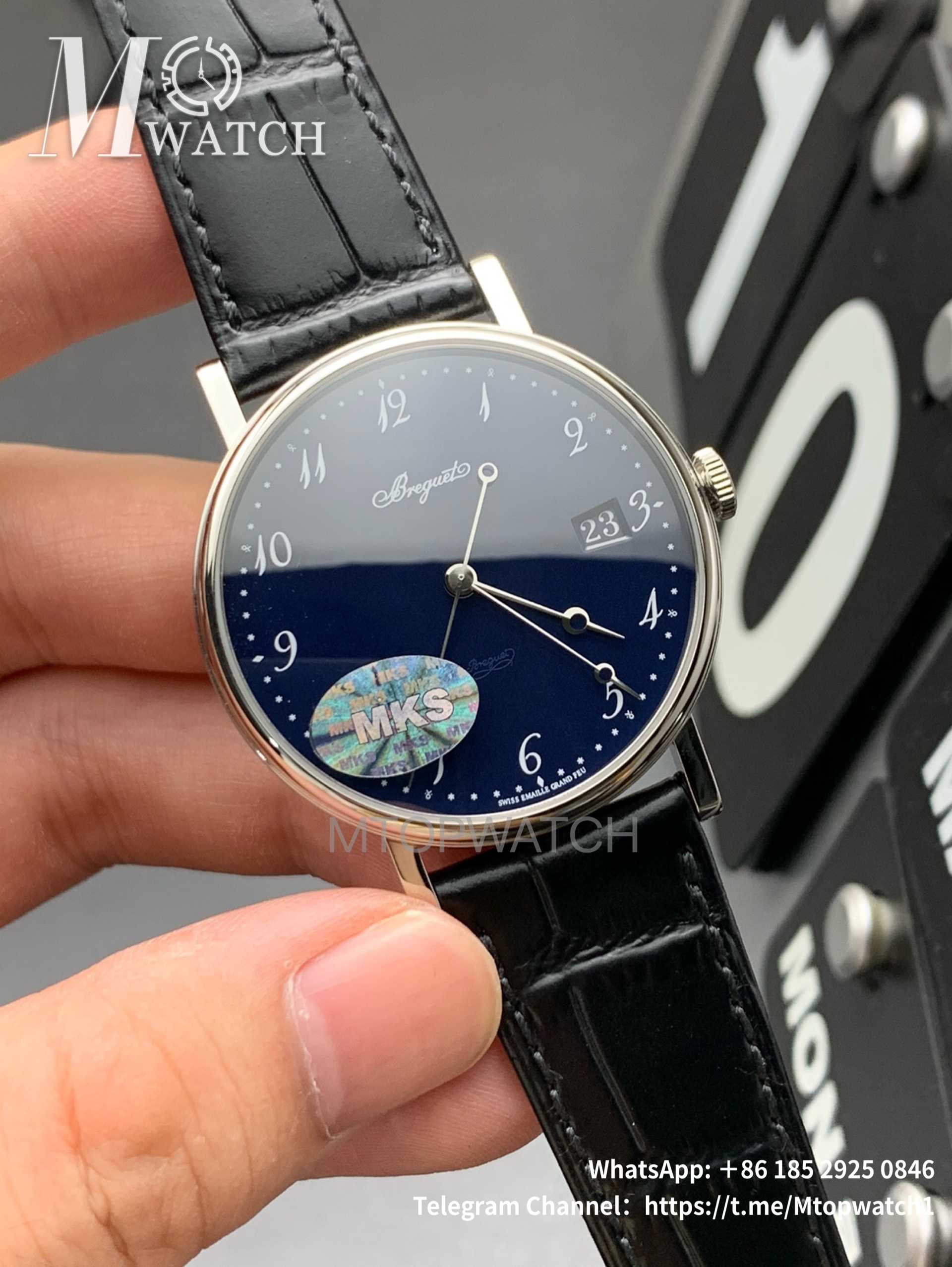BREGUET - Classique 5177BB/2Y/9V6 38mm RG/LE Blue MKS A507