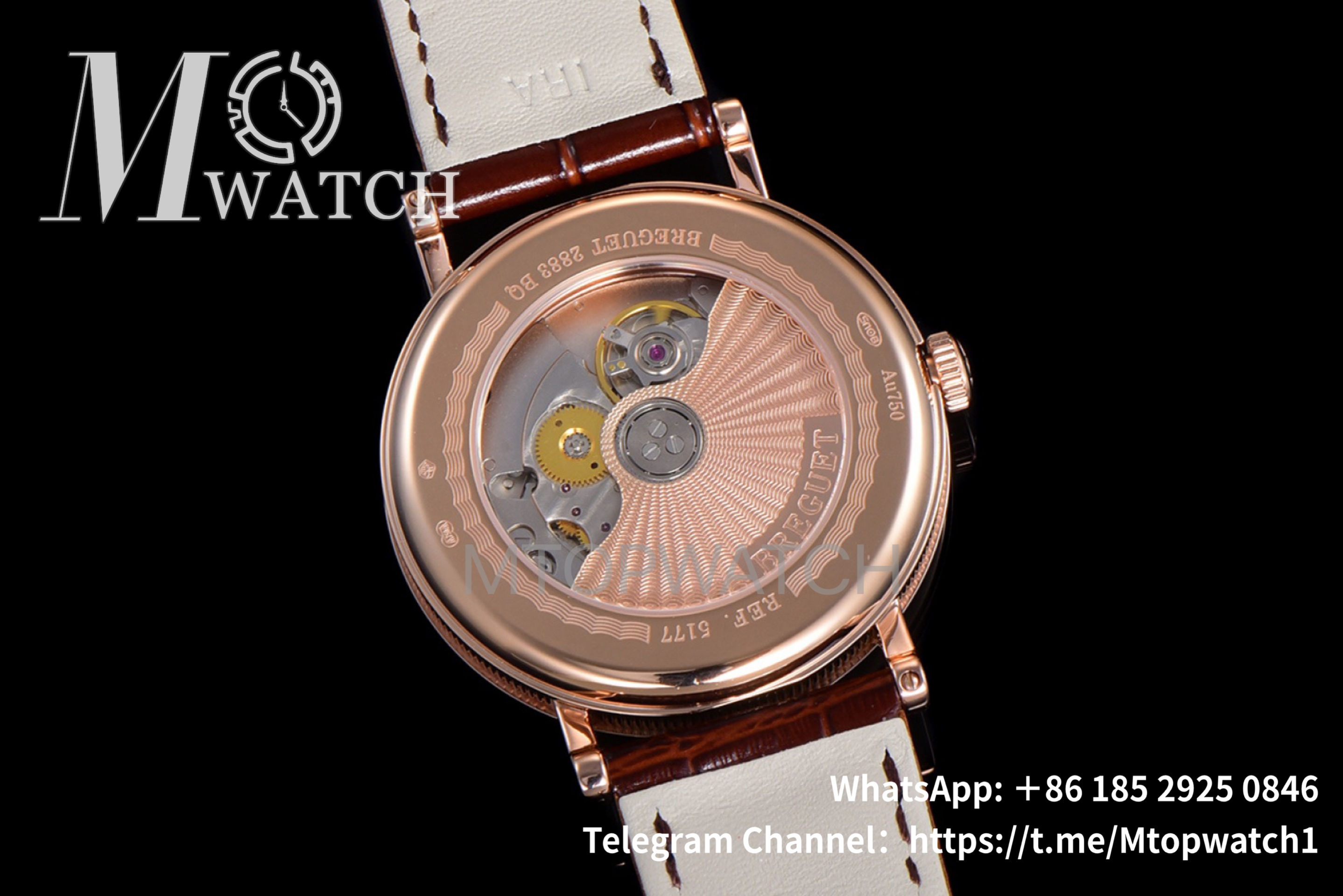 BREGUET - Classi 5177BR/29/9V6 38mm RG/LE Brown MKS A507