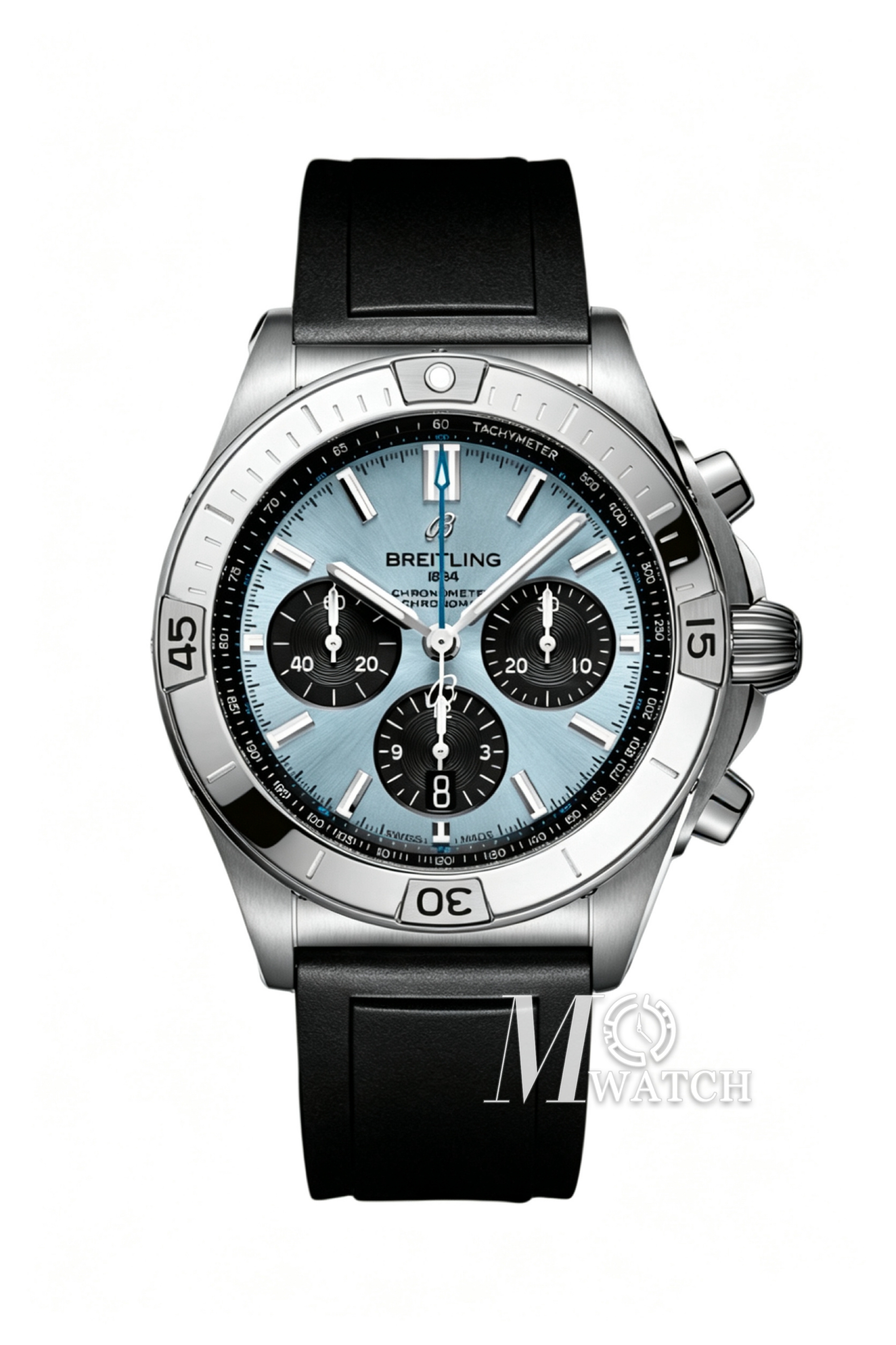 BREITLING - Chronomat B01 42MM SS/RU Ice Blue/Blk TF A7750