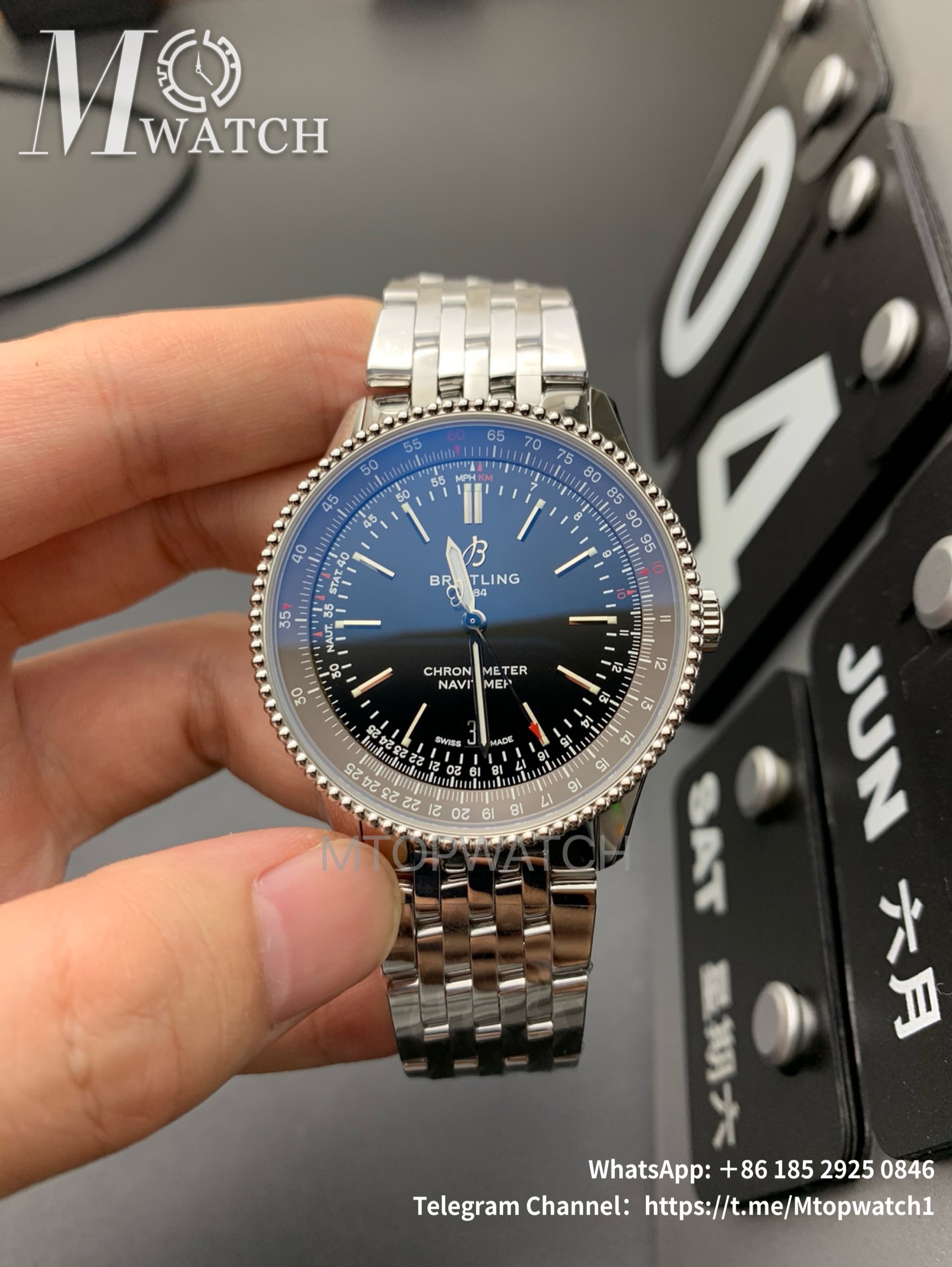 BREITLING - Navitimer 1 41mm SS/SS Blue Dial V7F A2824