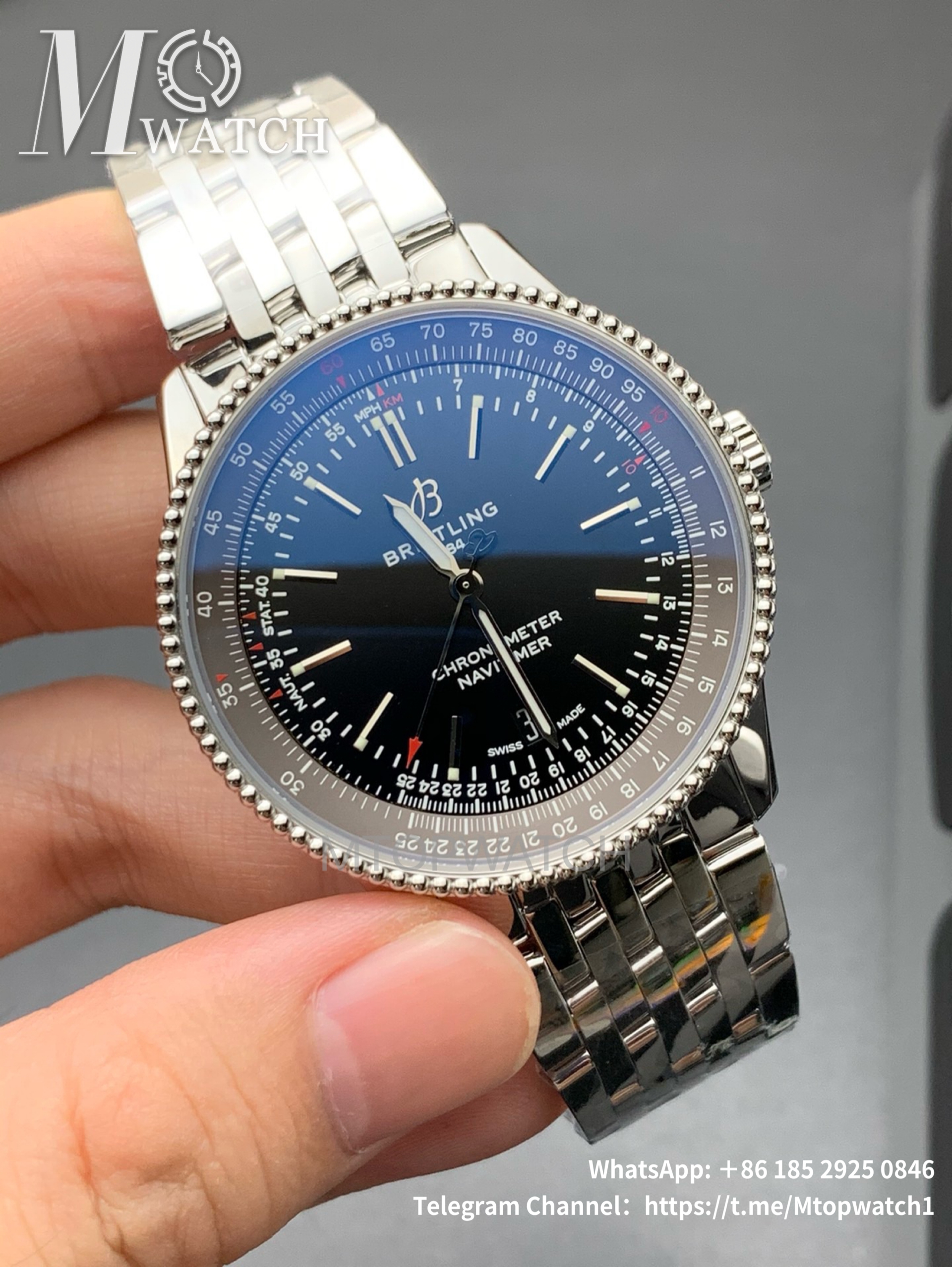 BREITLING - Navitimer 1 41mm SS/SS Blue Dial V7F A2824